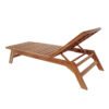Ξαπλώστρα "Sunshine" teak ξύλο σε φυσική απόχρωση 200x70x35