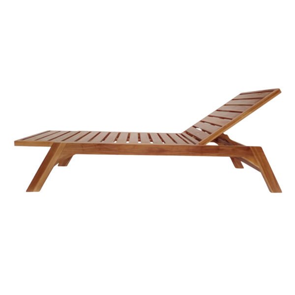Ξαπλώστρα "Sunshine" teak ξύλο σε φυσική απόχρωση 200x70x35