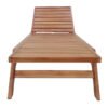 Ξαπλώστρα "Sunshine" teak ξύλο σε φυσική απόχρωση 200x70x35