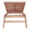 Ξαπλώστρα "Sunshine" teak ξύλο σε φυσική απόχρωση 200x70x35