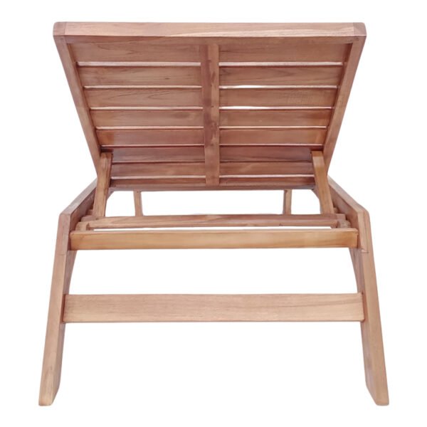Ξαπλώστρα "Sunshine" teak ξύλο σε φυσική απόχρωση 200x70x35