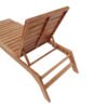 Ξαπλώστρα "Sunshine" teak ξύλο σε φυσική απόχρωση 200x70x35
